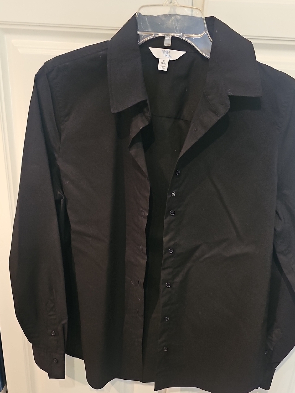 Time and Tru Black Blouse